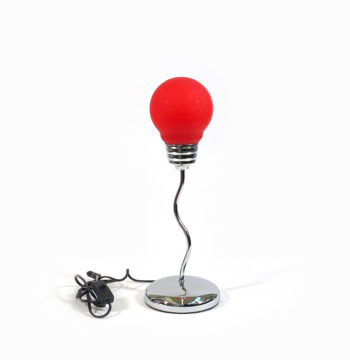Lampada tavolo lampadina rossa