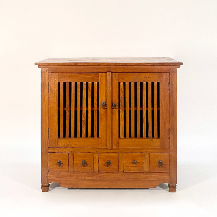 Credenza mobile persiane cassetti legno Bali