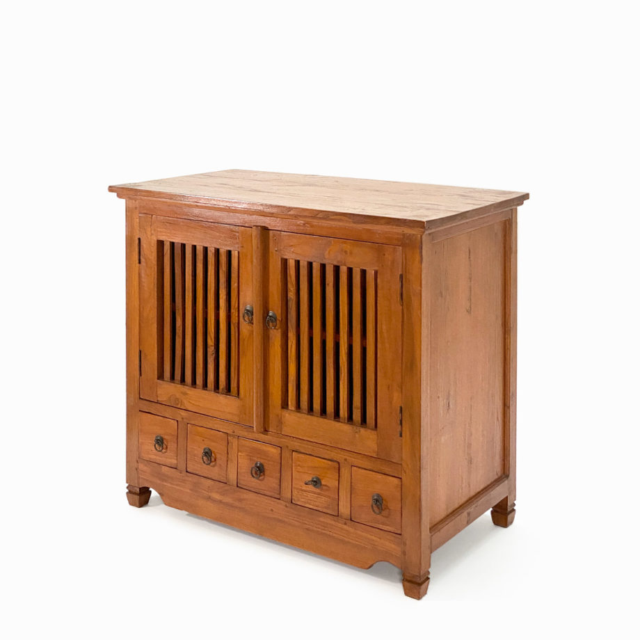 Credenza mobile persiane cassetti legno Bali