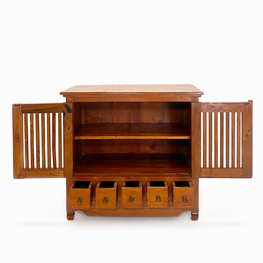 Credenza mobile persiane cassetti legno Bali
