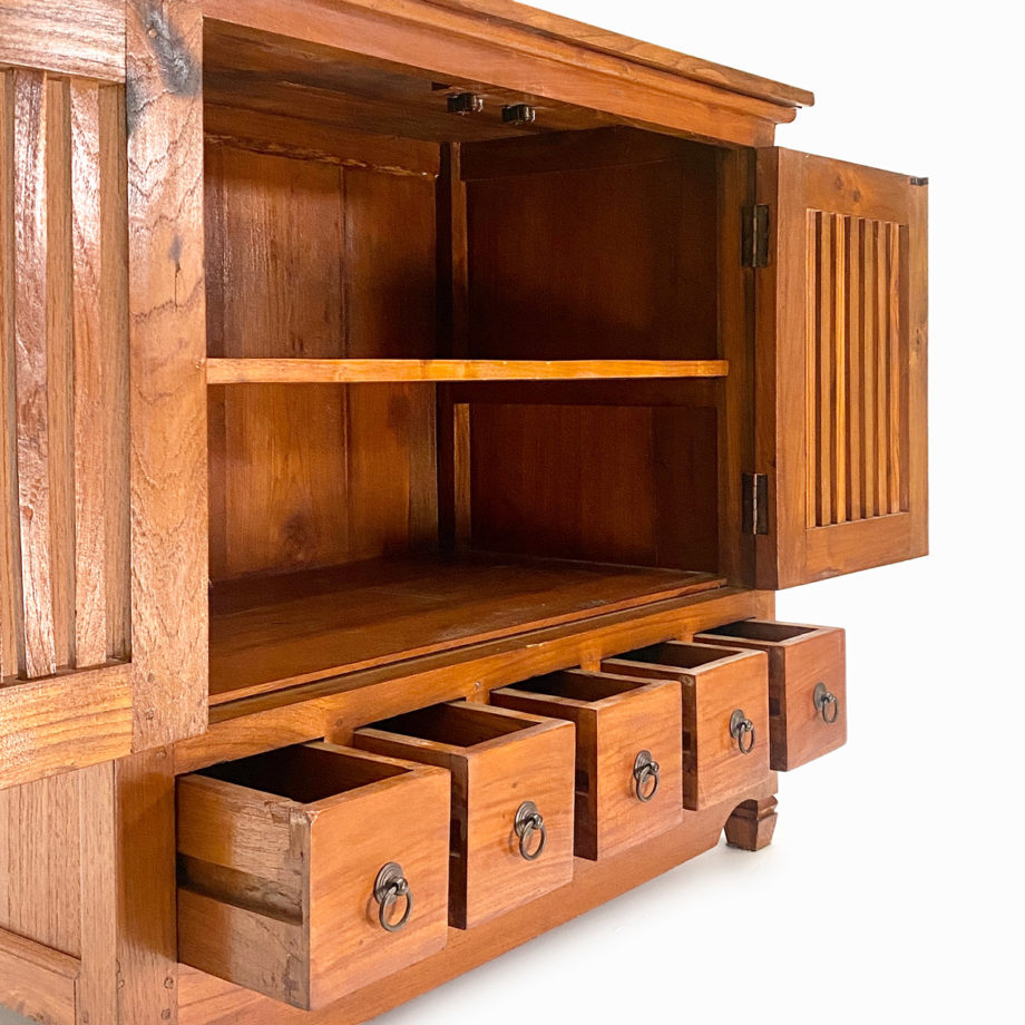 Credenza mobile persiane cassetti legno Bali