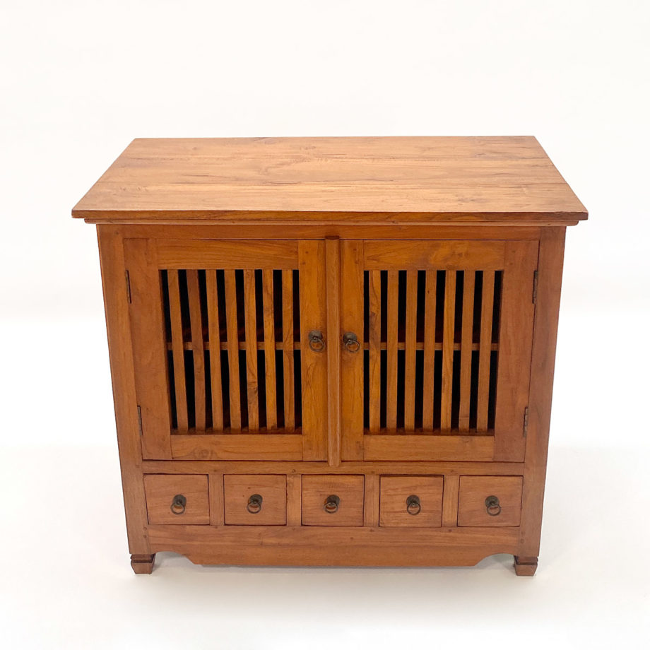 Credenza mobile persiane cassetti legno Bali