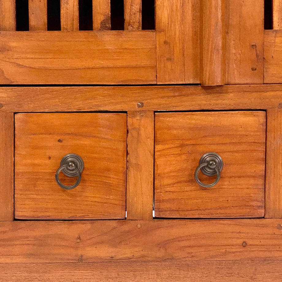 Credenza mobile persiane cassetti legno Bali