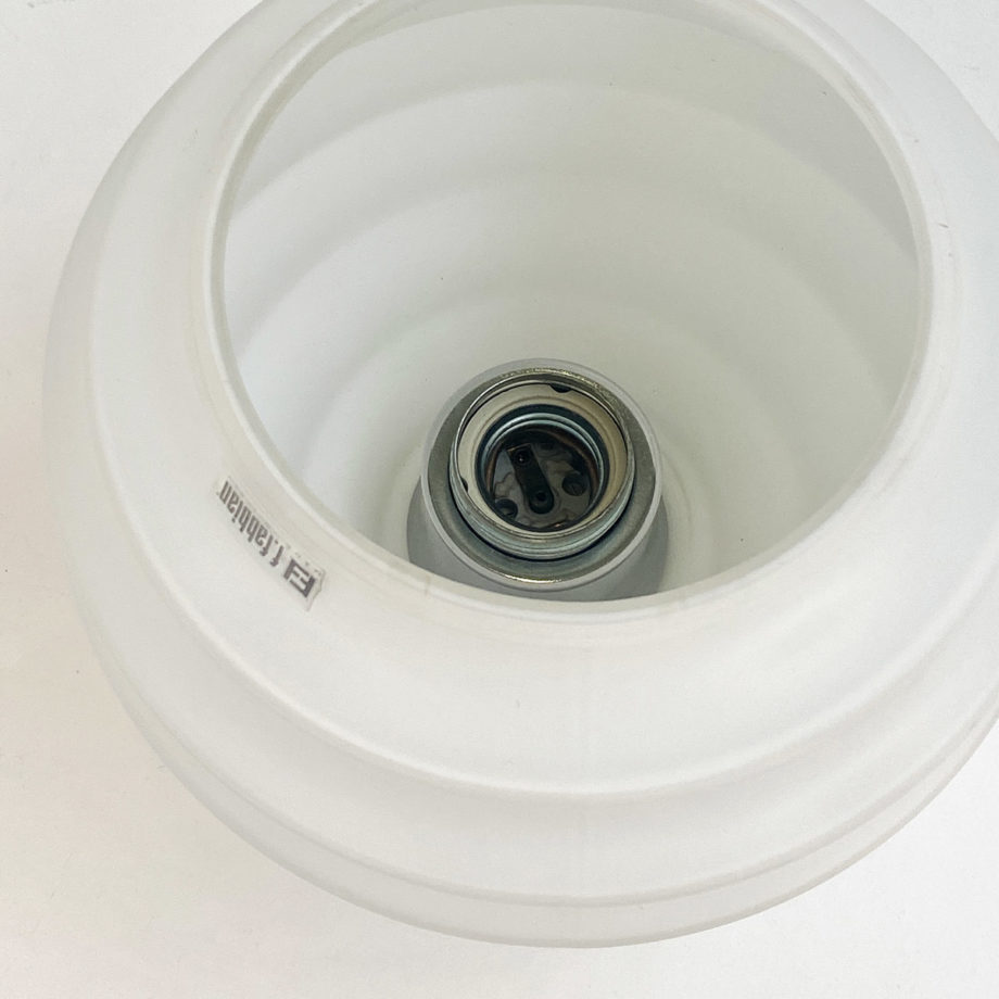 Lampada per muro vintage vetro bianco opalino