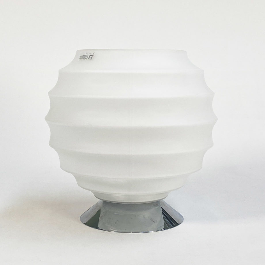 Lampada per muro vintage vetro bianco opalino