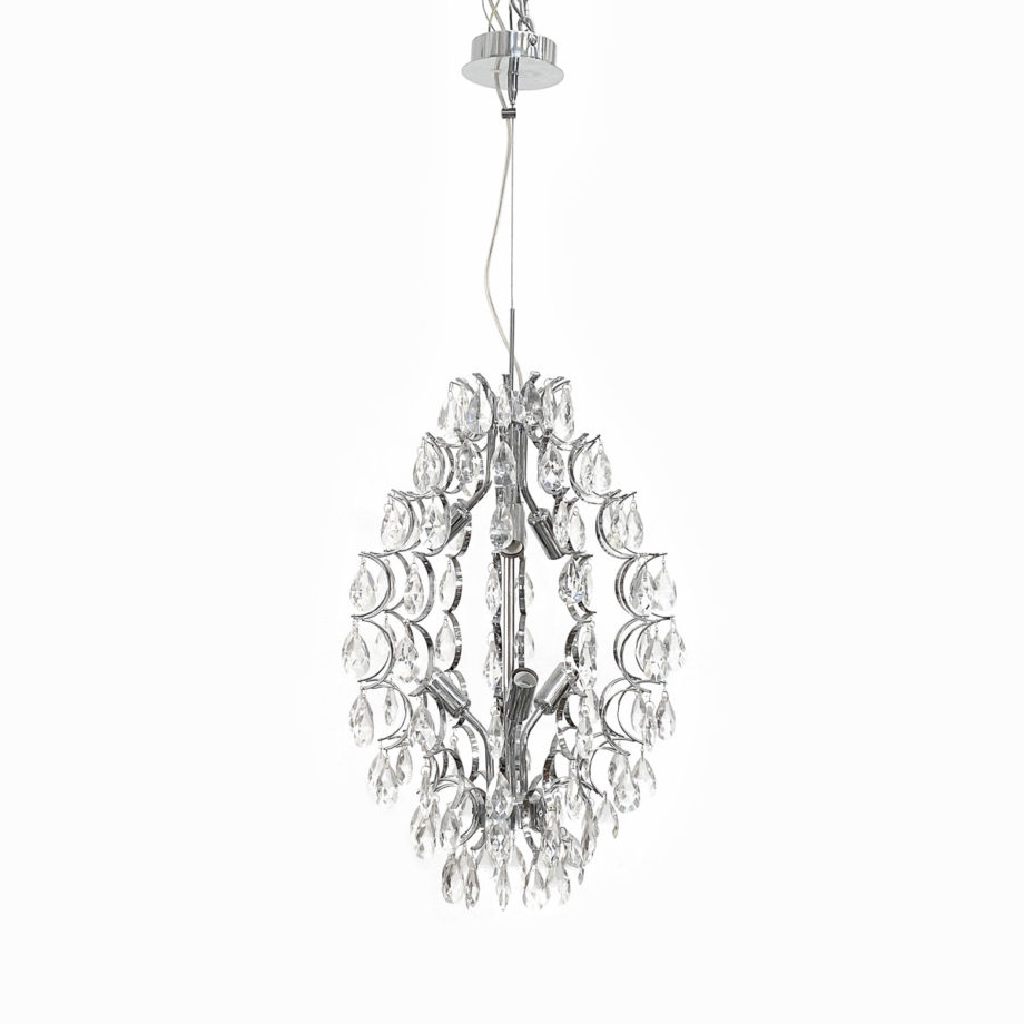 Lampadario Moderno con Gocce Cristallo