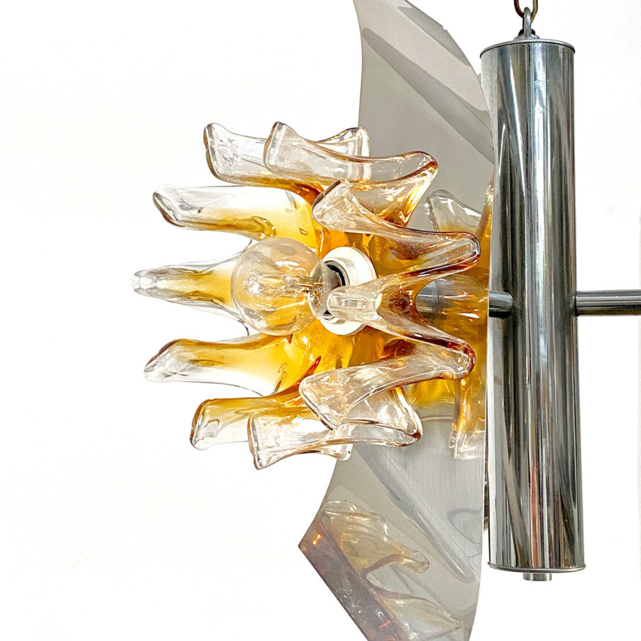 Lampadario Vintage Mazzega design by Nason