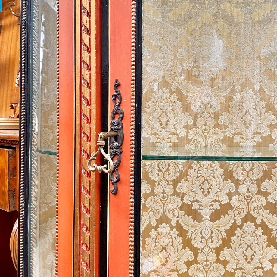 Stile veneziano tessuto damasco italia vetrina decorata