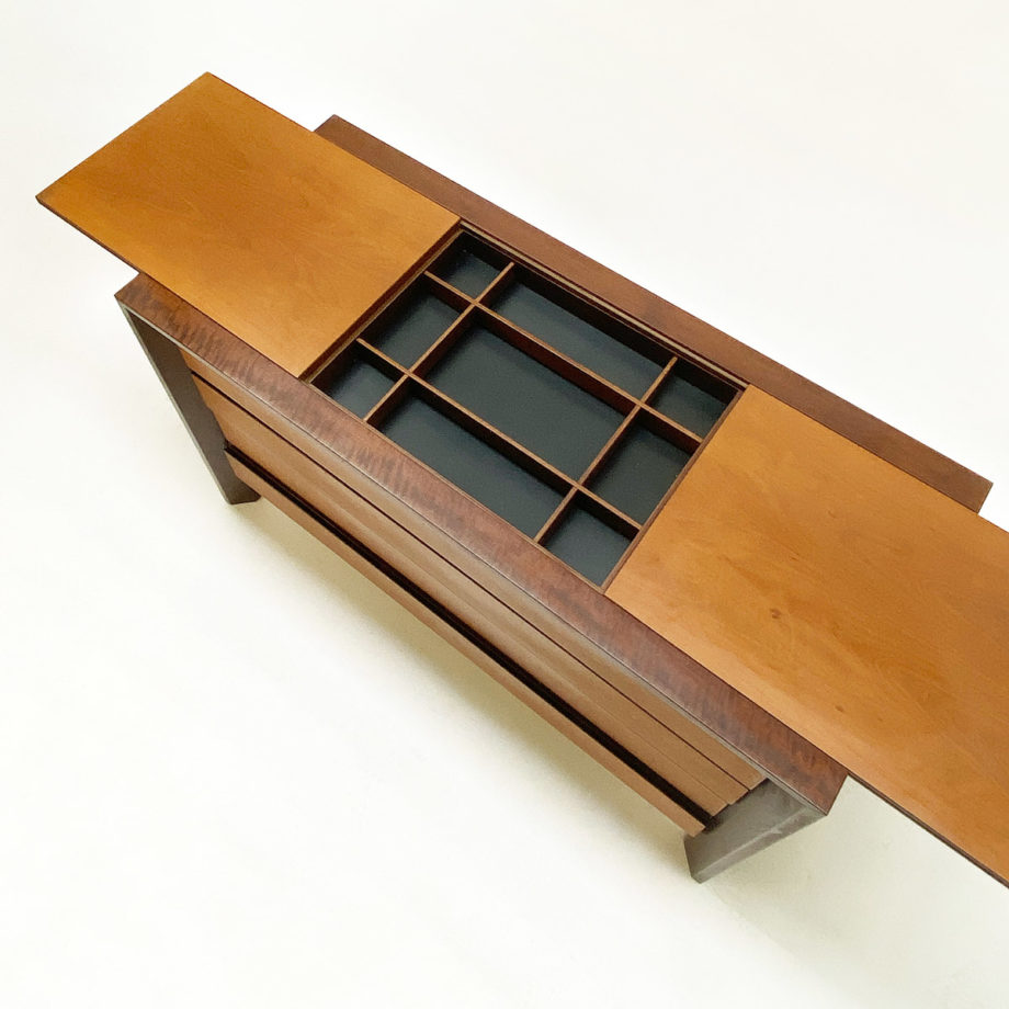 Vintage Sideboard organizer contenitore a scomparti legno