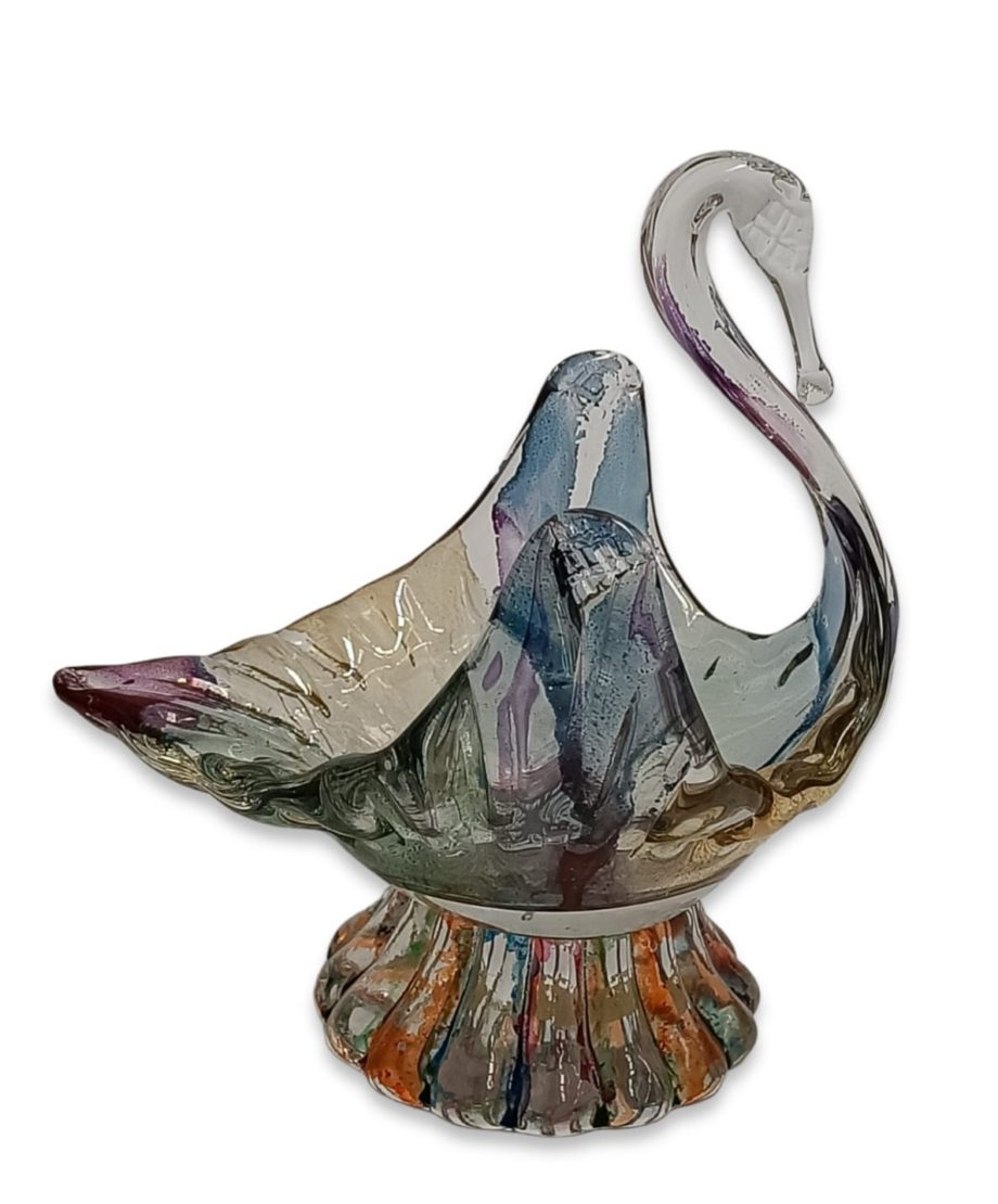Cigno in Vetro di Murano Kristall Italy