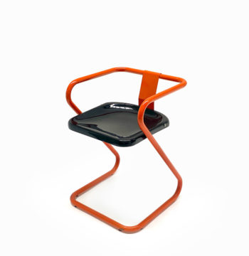 Vintage unique orange chair anni 70