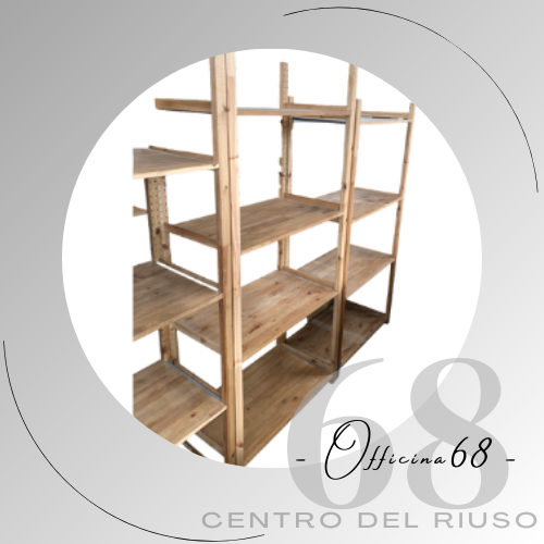 Officina68 2 Scaffali legno chiaro