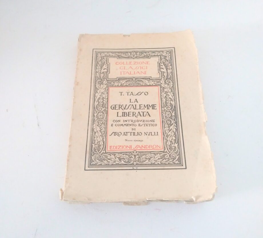 Libro "La Gerusalemme Liberata" T. Tasso