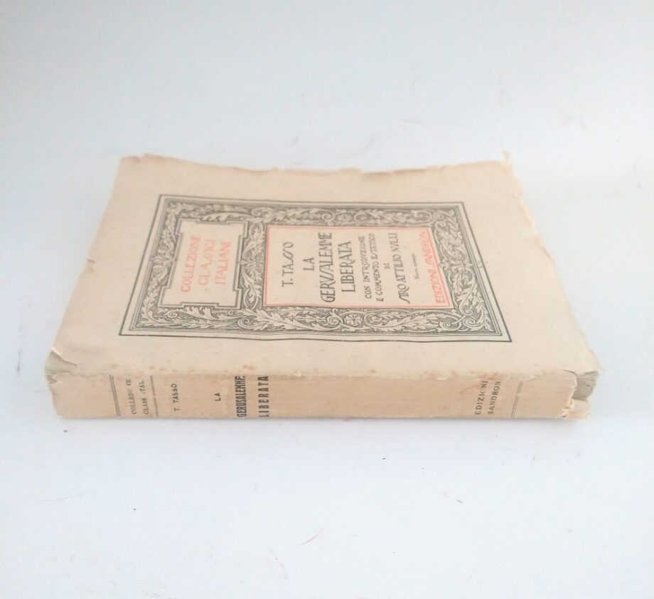 Libro "La Gerusalemme Liberata" T. Tasso
