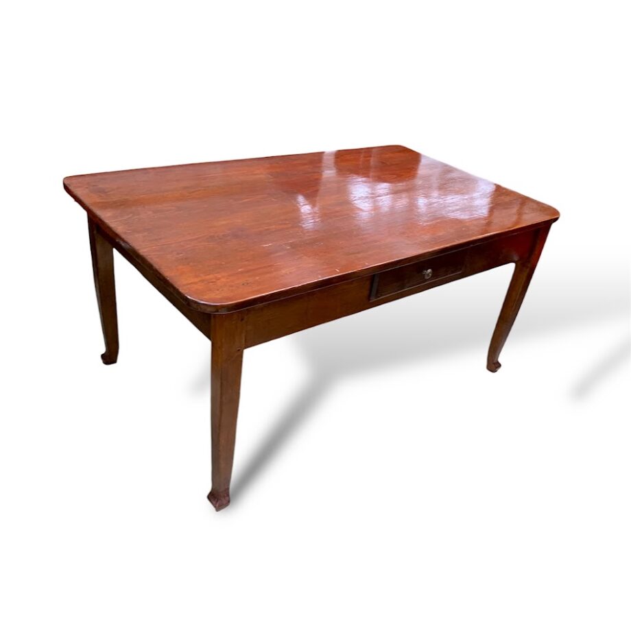 Tavolo legno massello con cassetto