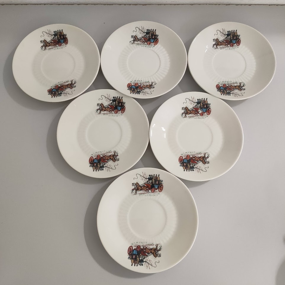 Spode Blue Italian | Set Di 4 Tazze Jumbo Con Piattino In Porcellana | Capacità 567 G | Design Scenico Blu E Bianco - 5