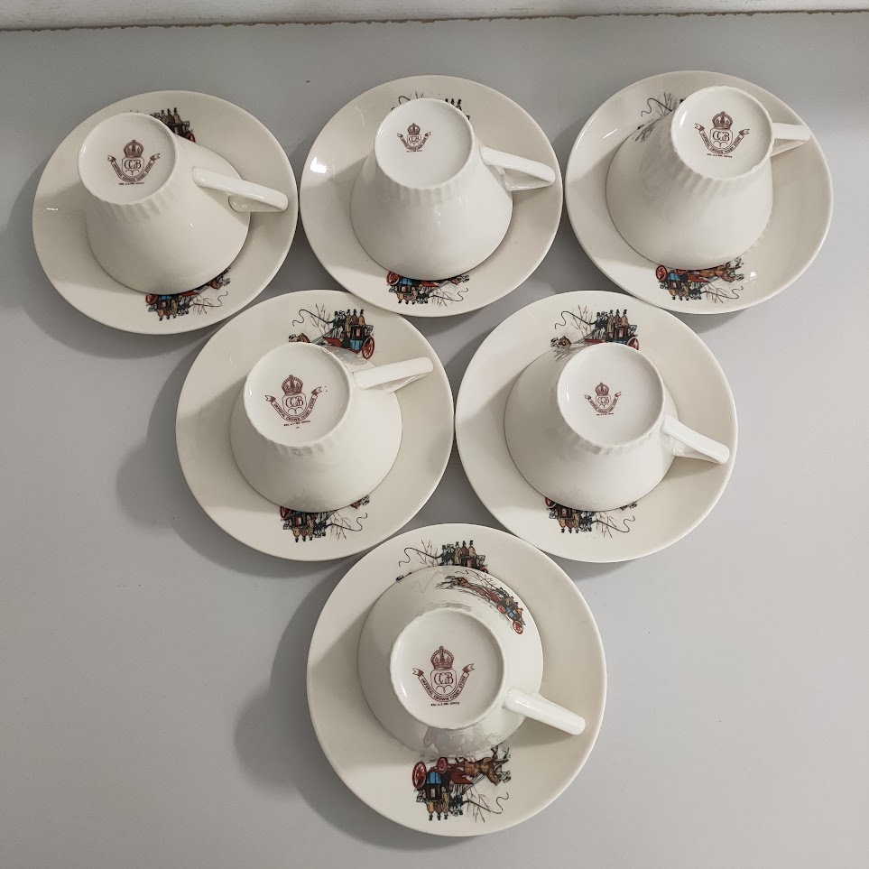 Set 6 Tazze Da Tè Con Piattino Tognana Habana - Porcellana Beige, 250 Cc - Foto 6