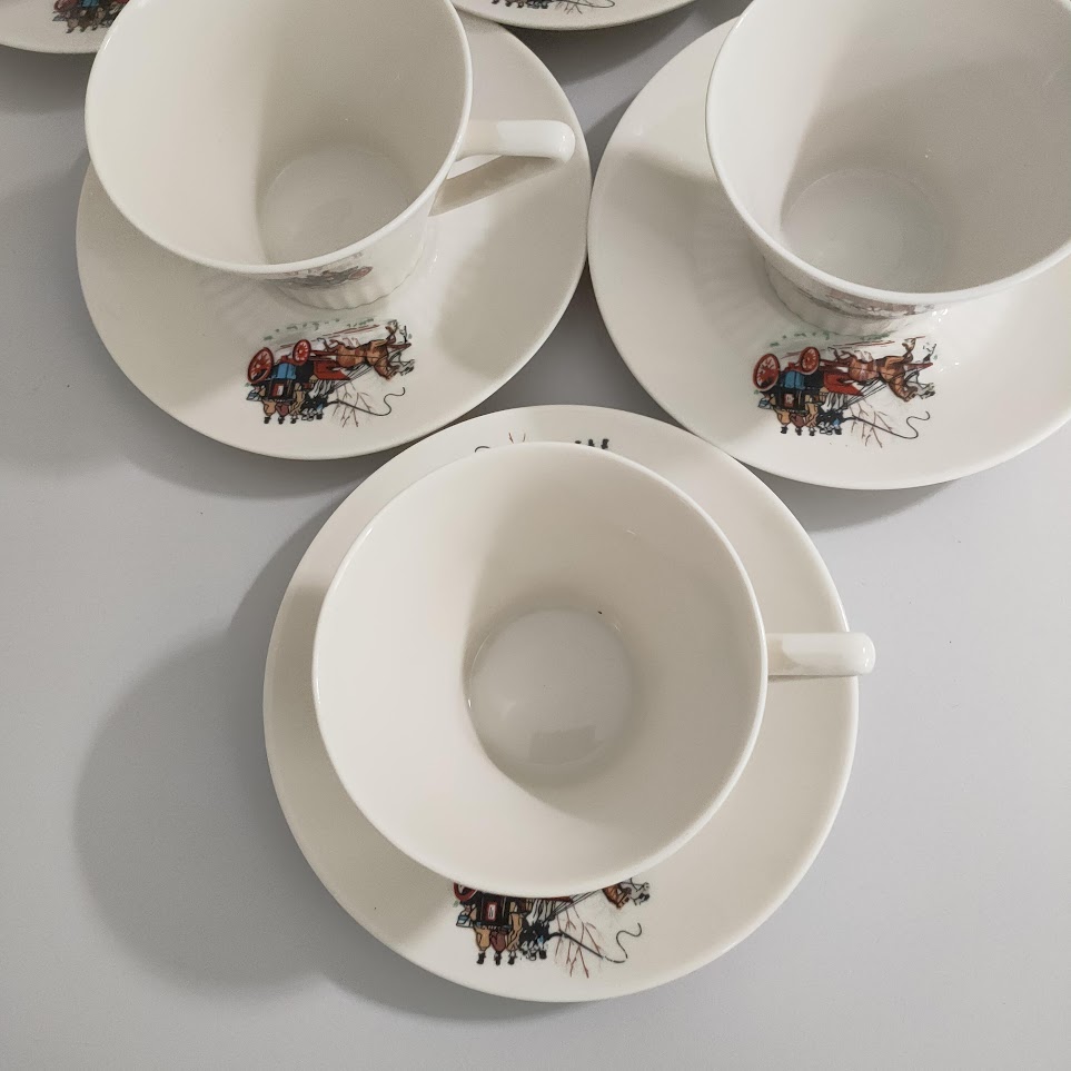 Set 6 Tazze Da Tè Con Piattino Tognana Habana - Porcellana Beige, 250 Cc - Foto 4