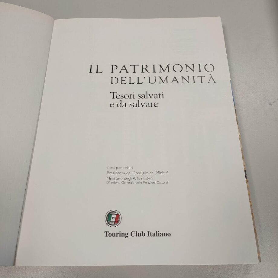 Libro il Patrimonio Dell'Umanità Tesori Salvati