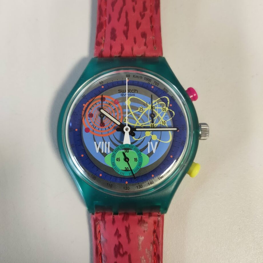 Orologio da Polso Swatch Chrono Rosa SCL 103 1993