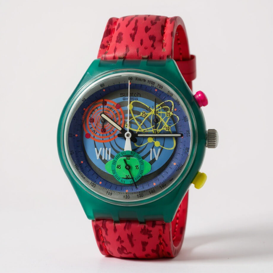 Orologio da Polso Swatch Chrono Rosa SCL 103 1993