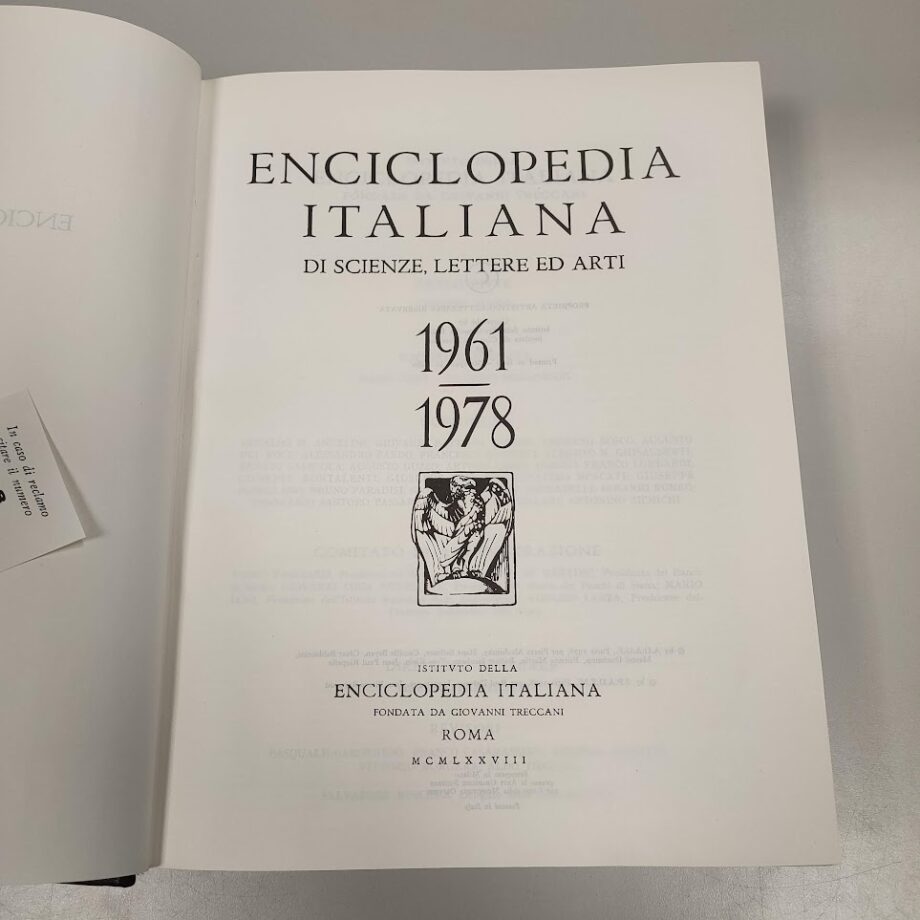 Enciclopedia Italiana 1961-1978 Treccani IV Volume