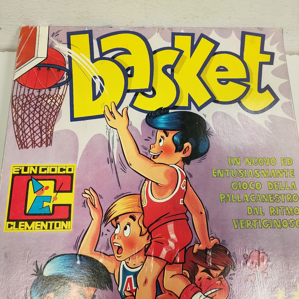 BASKET gioco da tavolo CLEMENTONI ANNI 70 COMPLETO MB/OTTIMO TIPO DISNEY