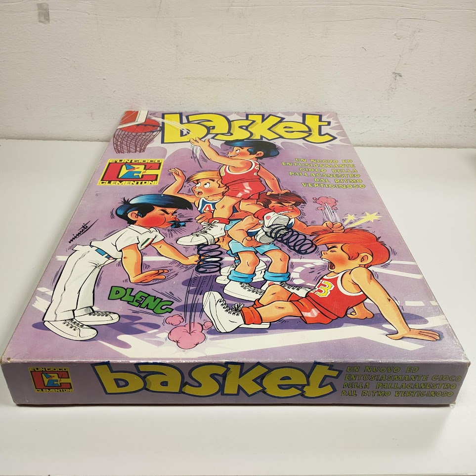 BASKET gioco da tavolo CLEMENTONI ANNI 70 COMPLETO MB/OTTIMO TIPO