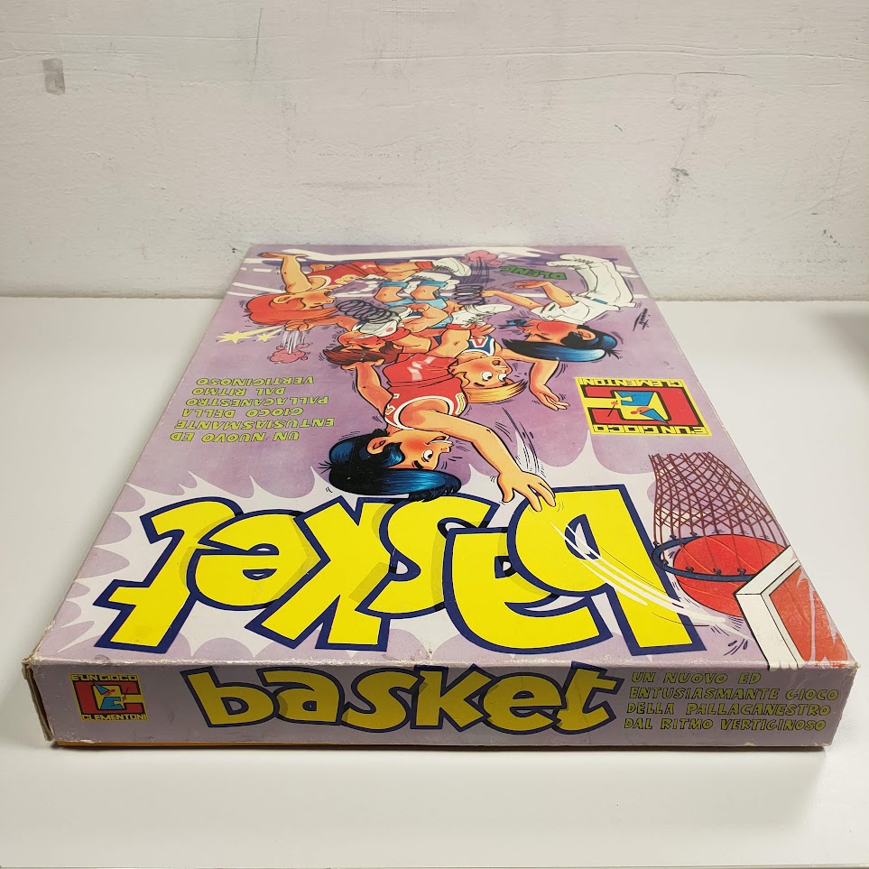 BASKET gioco da tavolo CLEMENTONI ANNI 70 COMPLETO MB/OTTIMO TIPO