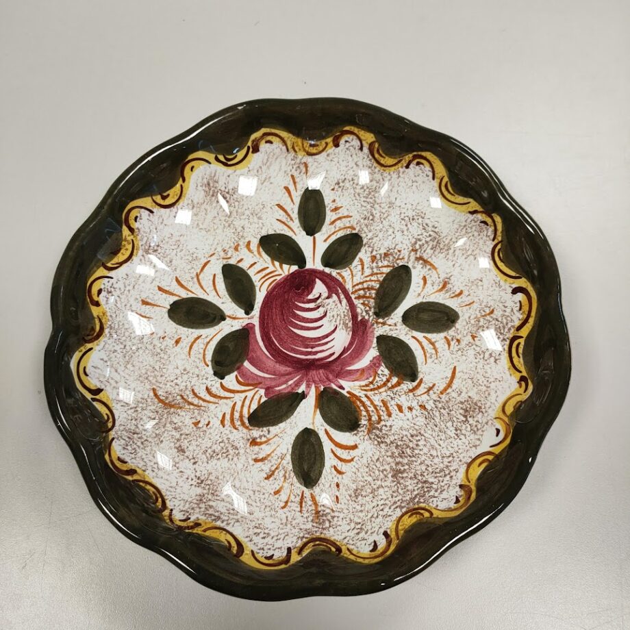 Piatto Decorativo "Deruta" Decorato e Lavorato a mano Vintage Anni '70
