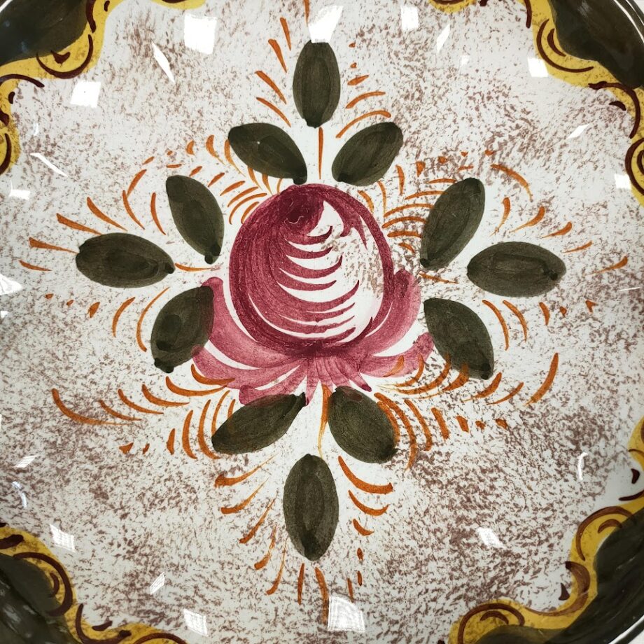 Piatto Decorativo "Deruta" Decorato e Lavorato a mano Vintage Anni '70