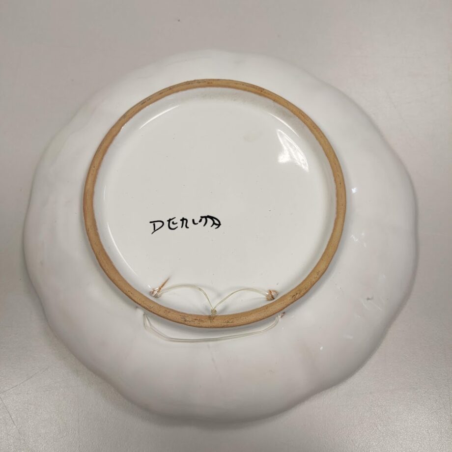 Piatto Decorativo "Deruta" Decorato e Lavorato a mano Vintage Anni '70