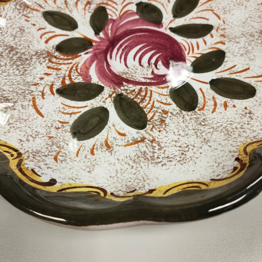 Piatto Decorativo "Deruta" Decorato e Lavorato a mano Vintage Anni '70