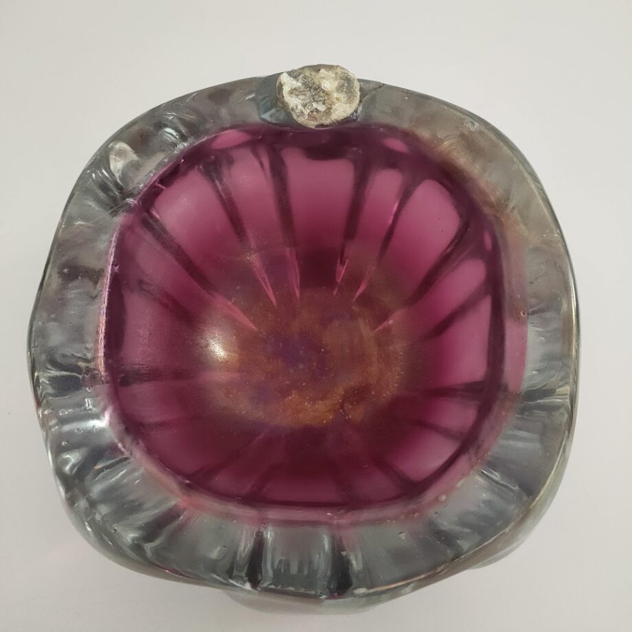 Posacenere per Sigaro in Vetro Sommerso di Murano Vintage Anni'70