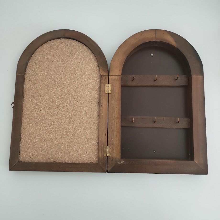 Scatola Portachiavi in Legno con Specchio '70