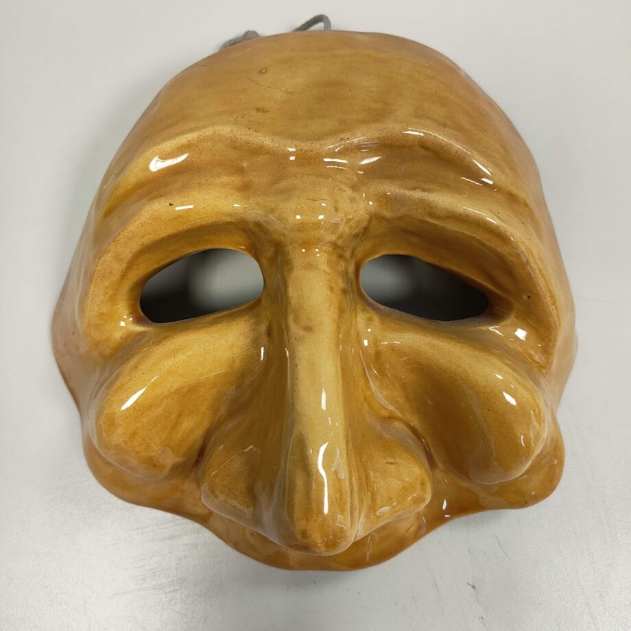 Stock di 8 Maschere in Porcellana da Parete con Tema Carnevalesco