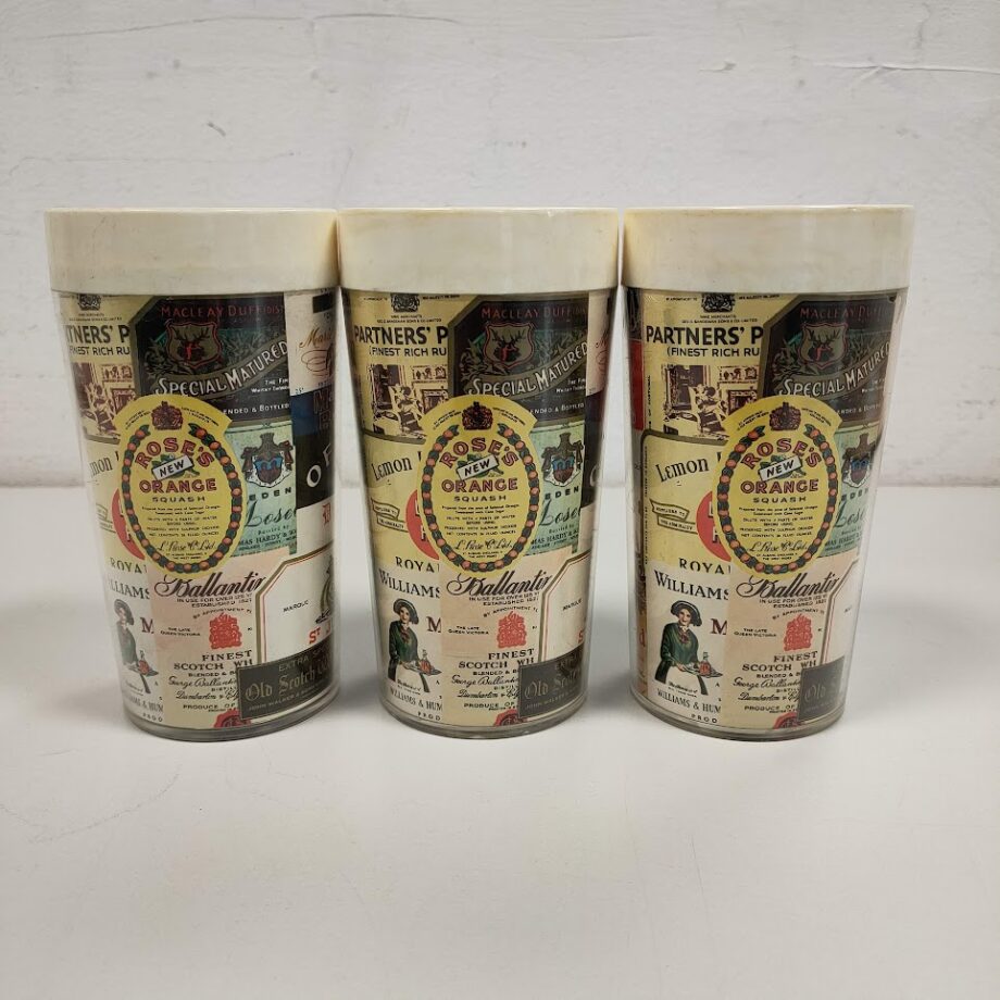 Bicchieri Pubblicitari in Plastica Anni '70