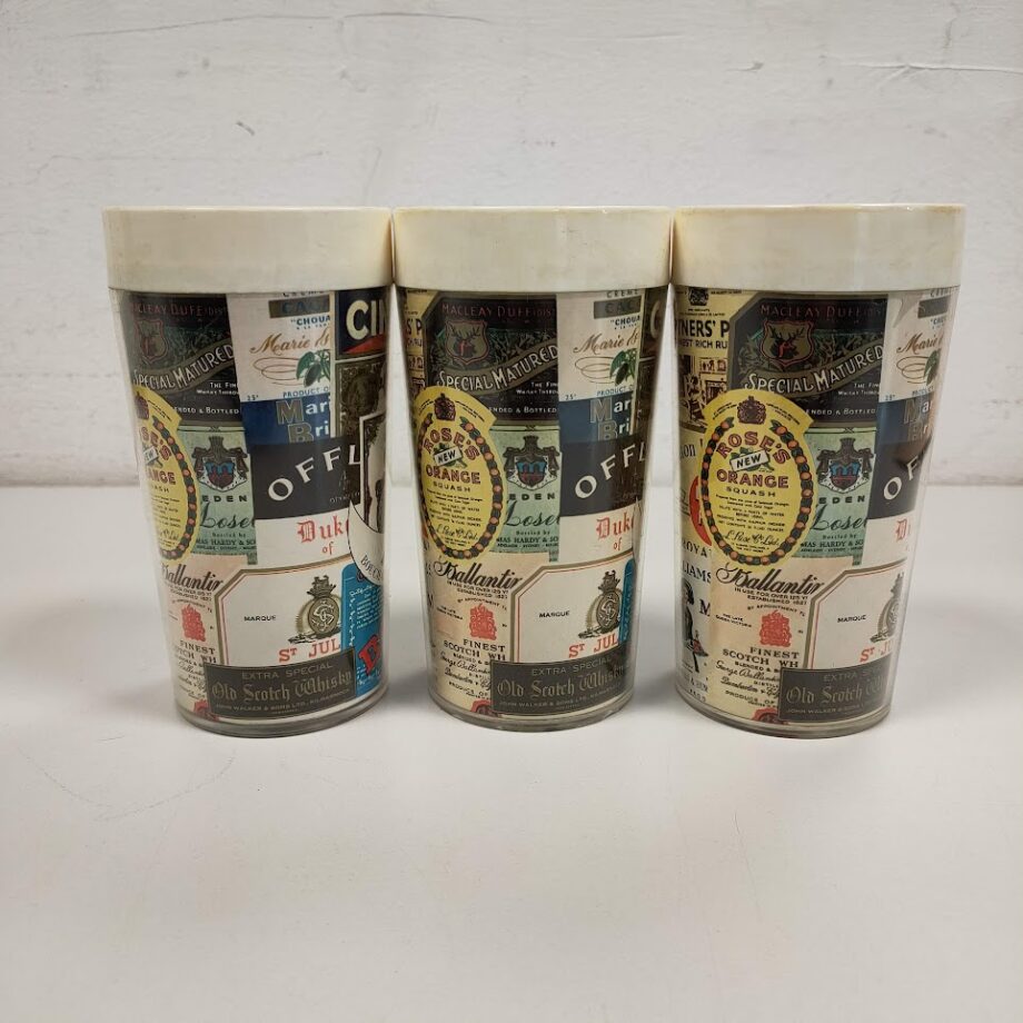Bicchieri Pubblicitari in Plastica Anni '70