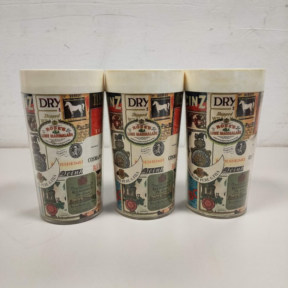 Bicchieri Pubblicitari in Plastica Anni '70