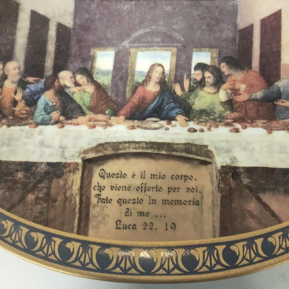 Piatto Decorativo "L'Ultima Cena" Vintage Anni '90