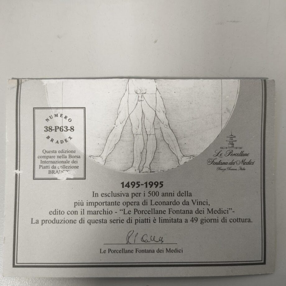 Piatto Decorativo "L'Ultima Cena" Vintage Anni '90