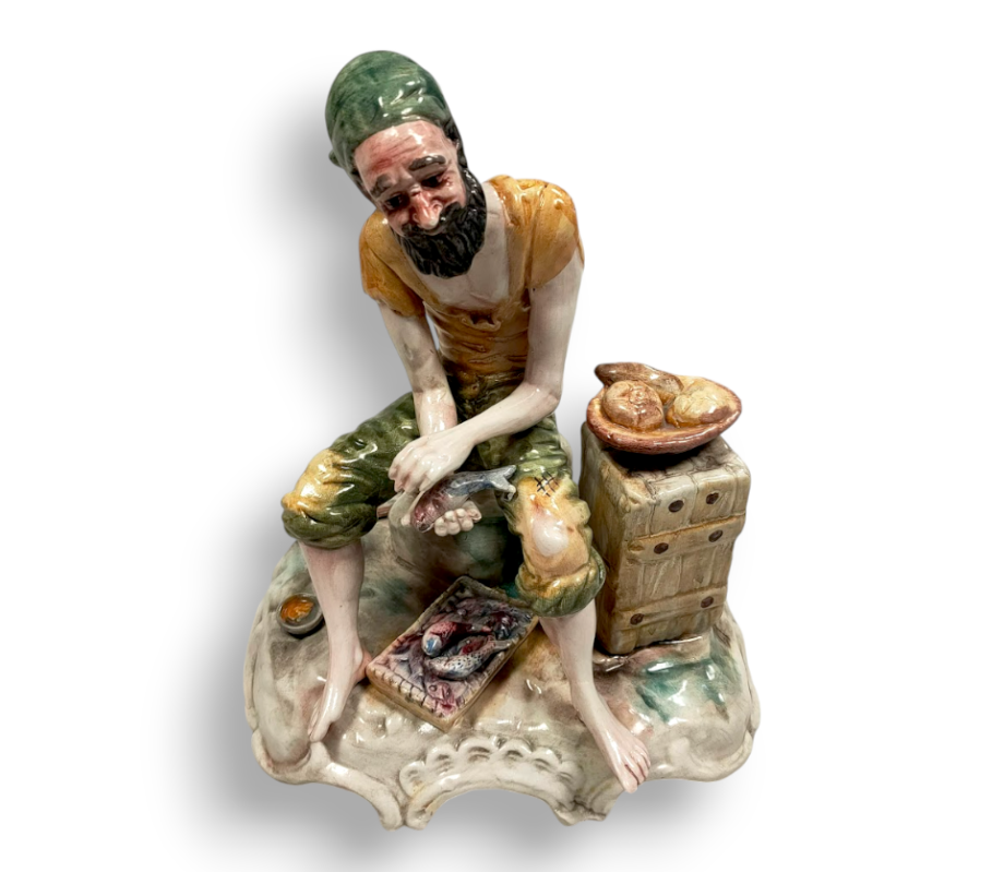 Statuetta in Porcellana Stile Capodimonte Lavorata a Mano