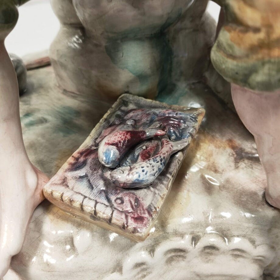 Statuetta in Porcellana Stile Capodimonte Lavorata a Mano