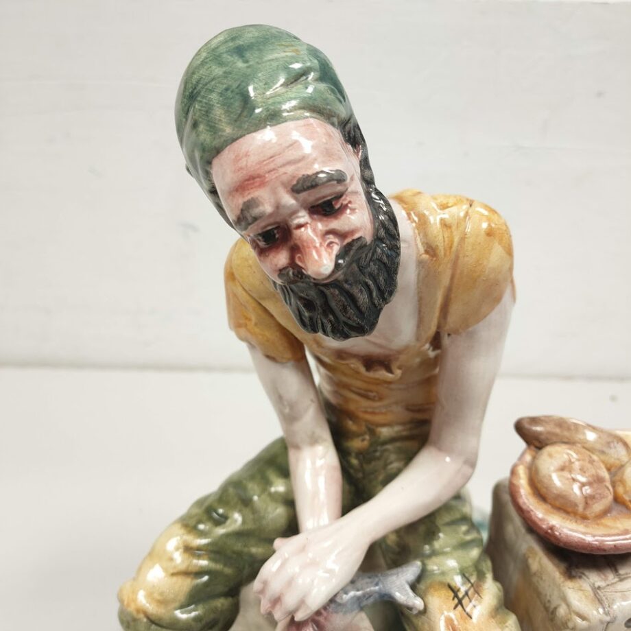 Statuetta in Porcellana Stile Capodimonte Lavorata a Mano