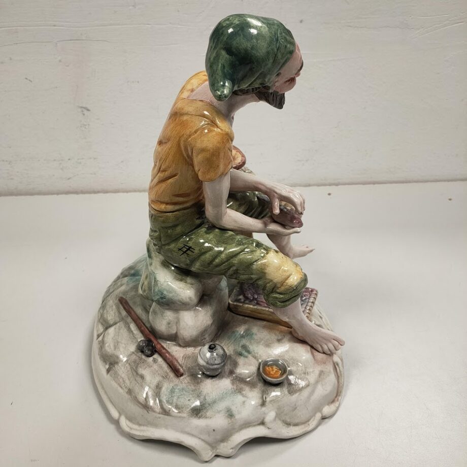 Statuetta in Porcellana Stile Capodimonte Lavorata a Mano