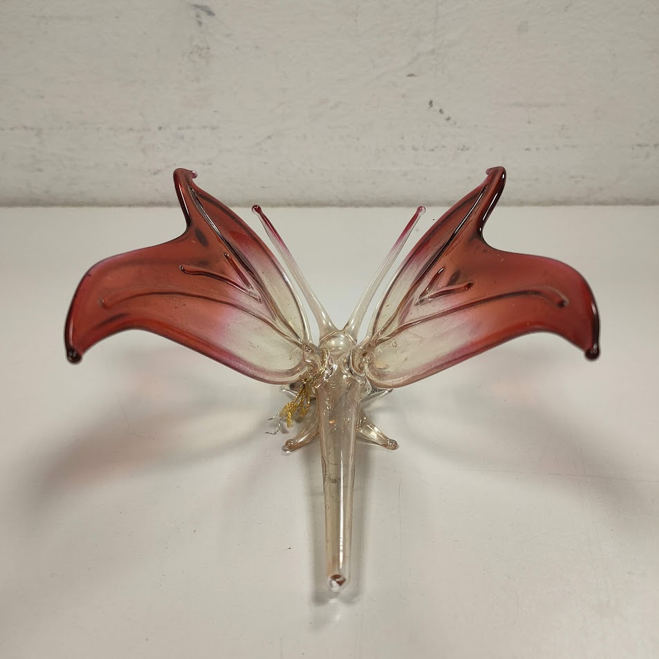 Set Di 6 Farfalle In Vetro Soffiato Banberry Designs – Colorate, Dipinte A Mano, 6,3x5,1 Cm, Confezione Regalo