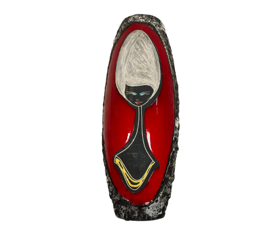 Portafiori in Ceramica Lavorato ed Inciso a mano '60