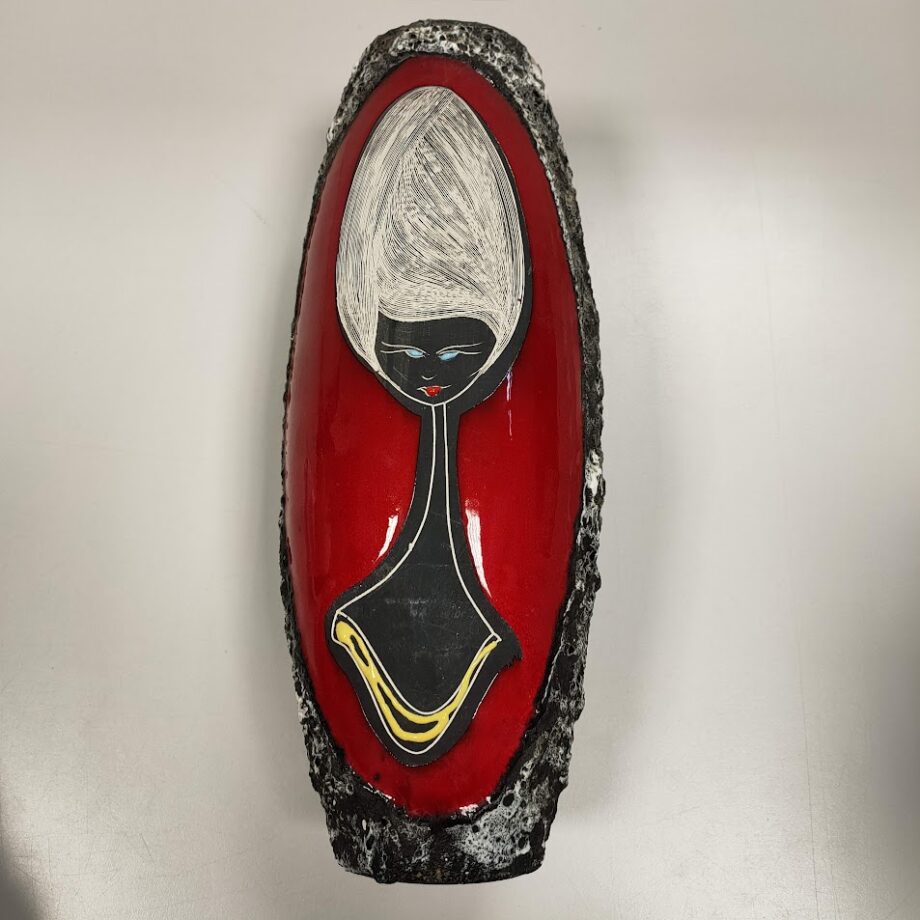 Portafiori in Ceramica Lavorato ed Inciso a mano '60