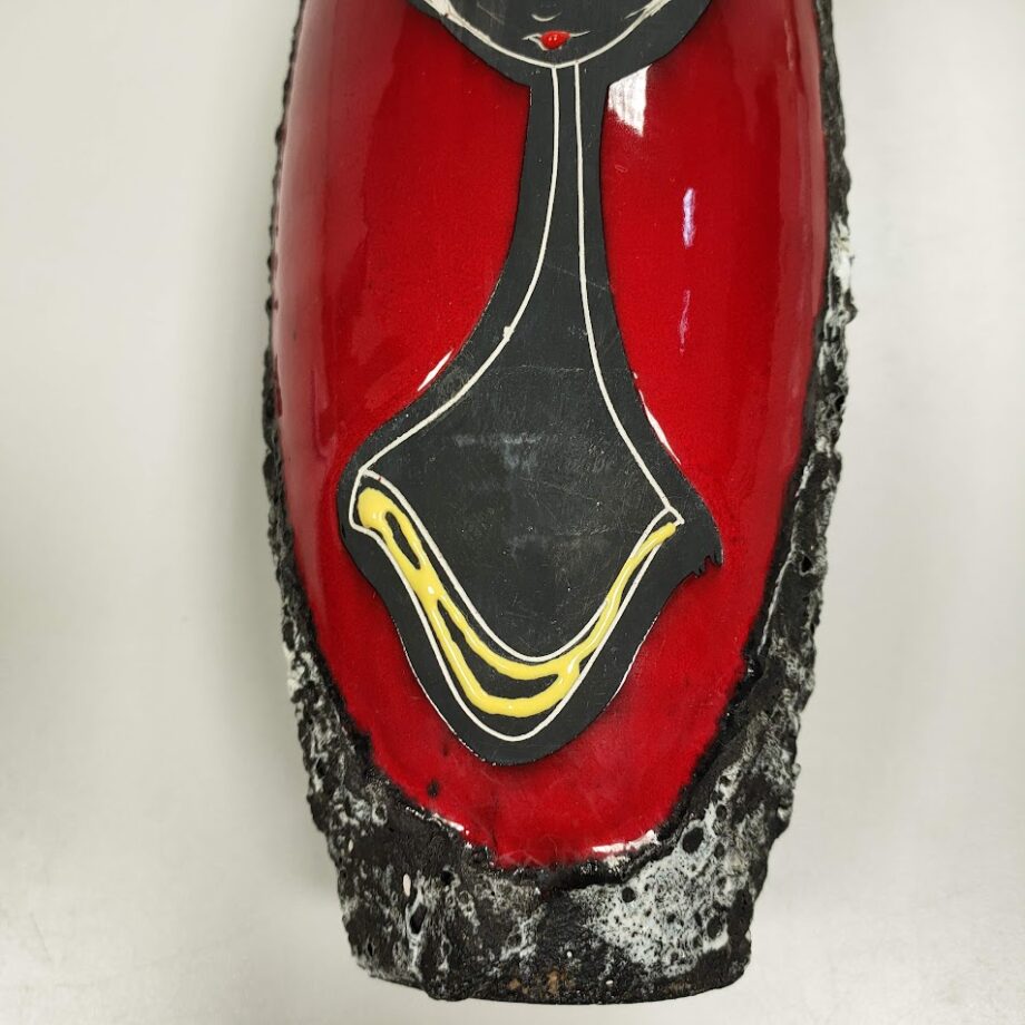 Portafiori in Ceramica Lavorato ed Inciso a mano '60