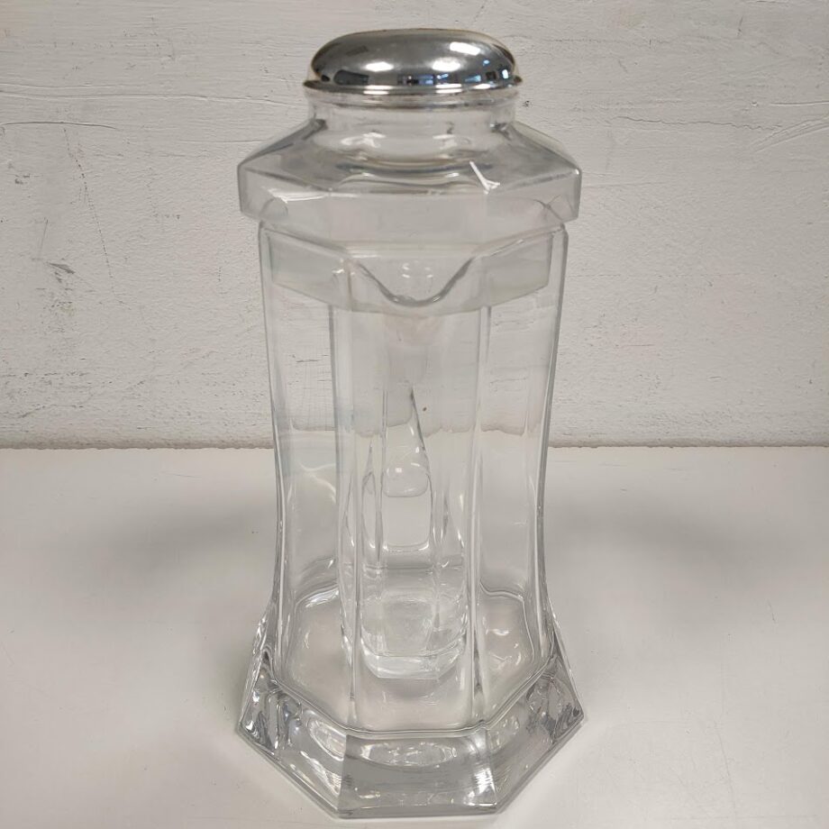 Caraffa in Vetro con Portaghiaccio Centrale Vintage Anni'80